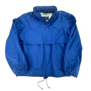 Eddie Bauer Expedition Outfitters‎ Blue Windbreaker Jacket Full Zip - XLarge